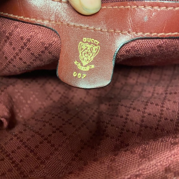 Vintage Gucci Burgundy Micro G Canvas Boston Bag - Picture 4 of 15